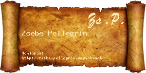 Zsebe Pellegrin névjegykártya